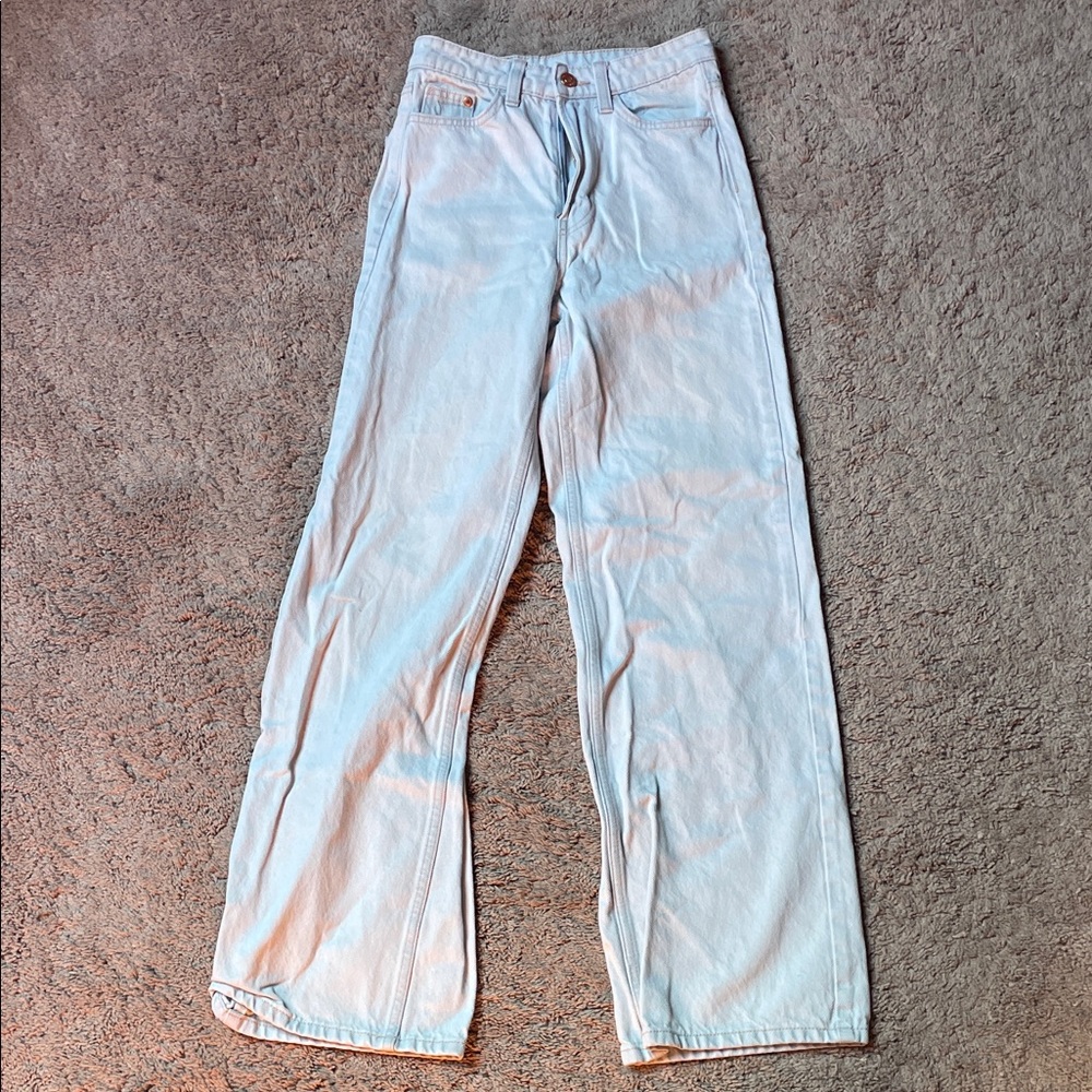 H&M Women's Light Blue Flare Jeans